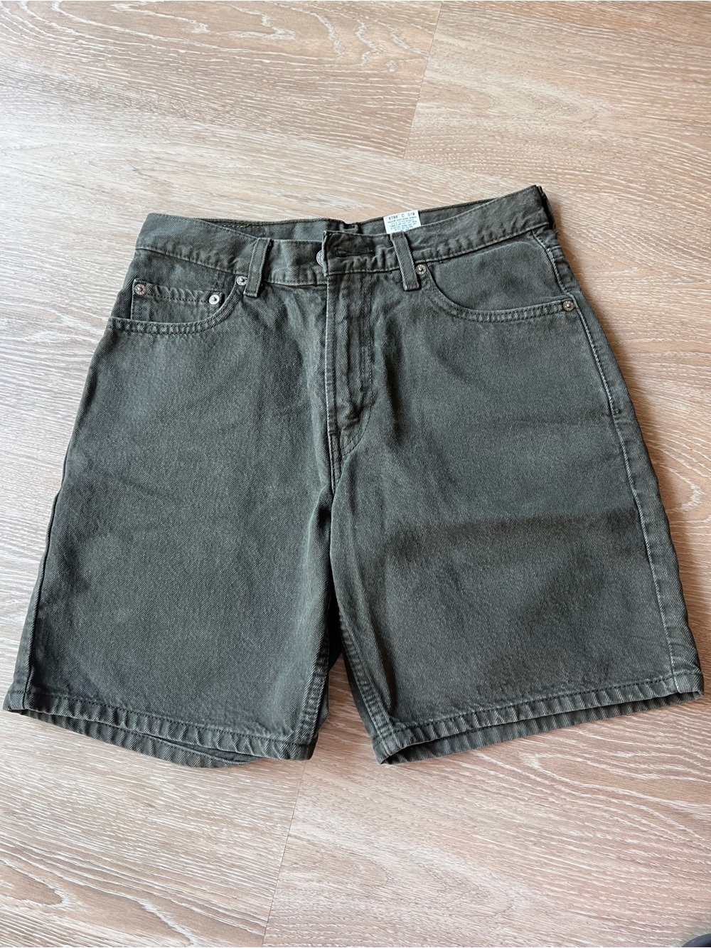 J. Crew Men's Olive Green Cotton Blend Shorts